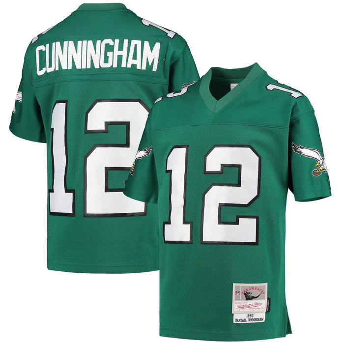 Philadelphia Eagles Randall Cunningham 1990 NFL Throwback Football Jersey