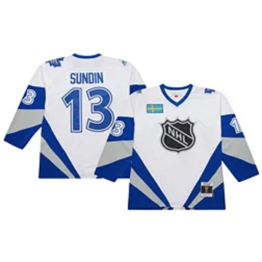 Mats Sundin 1999 White All-Star Mitchell & Ness Blue Line Jersey