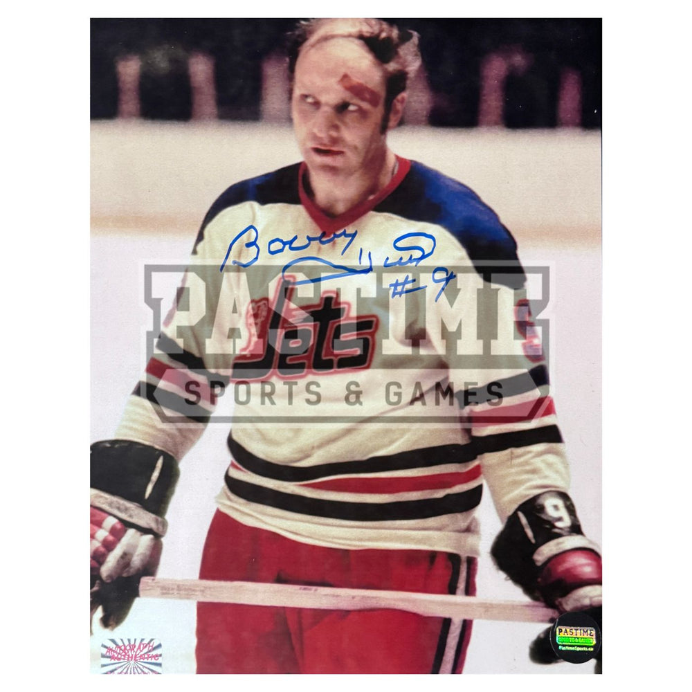 Bobby Hull Autographed Winnipeg Jets Photo (Band-Aid) - Pastime Sports & Games