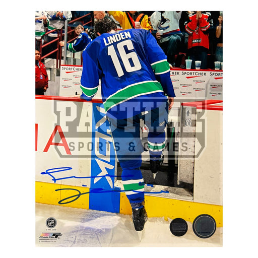 Trevor Linden Autographed Vancouver Canucks Photo (Leaving The Rink) - Pastime Sports & Games