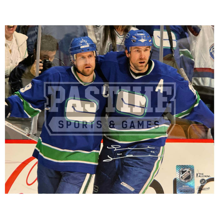 Trevor Linden Autographed Vancouver Canucks Photo (With Markus Naslund) - Pastime Sports & Games
