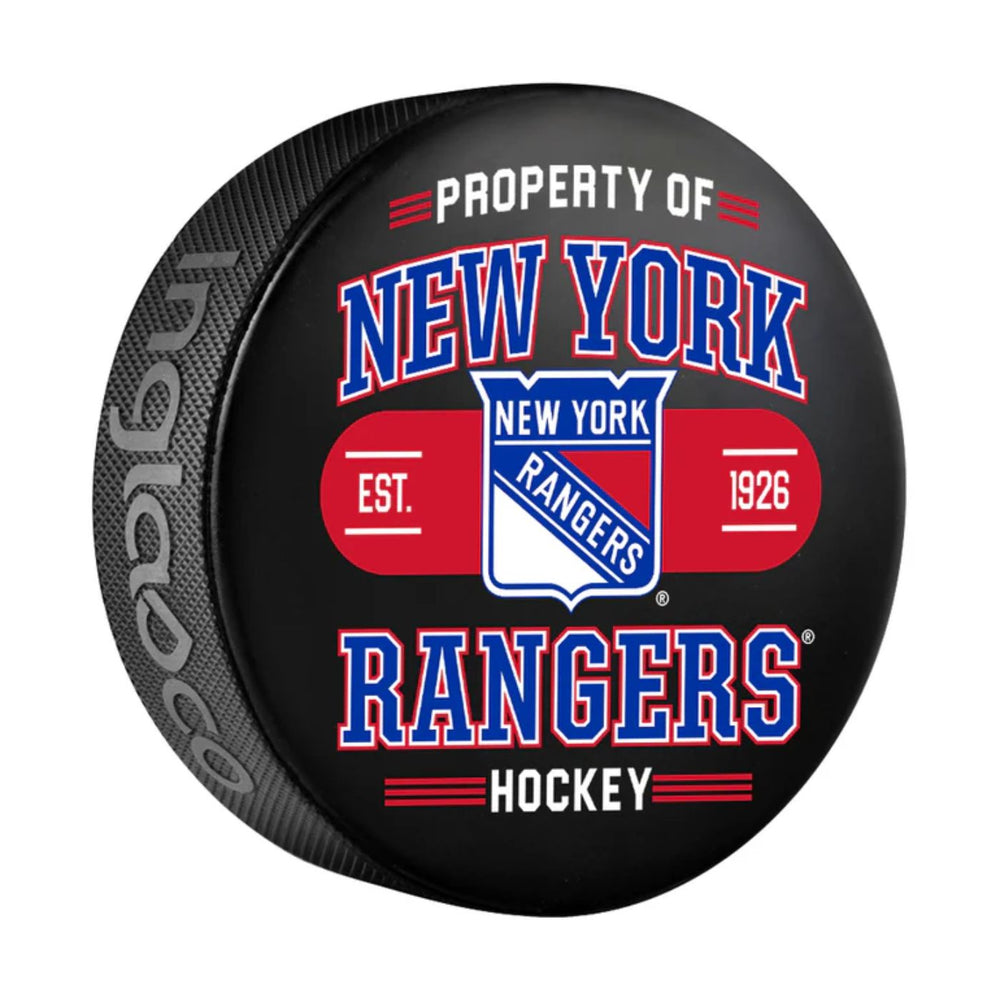 New York Rangers Hockey Puck (Property Of) - Pastime Sports & Games