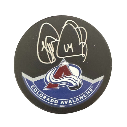 Theoren Fleury Autographed Colorado Avalanche Hockey Puck (Sherwood Autograph Puck) - Pastime Sports & Games