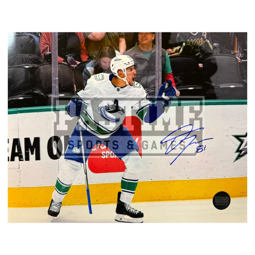 Dakota Joshua Autographed Vancouver Canucks Hockey Photo (Calling) - Pastime Sports & Games
