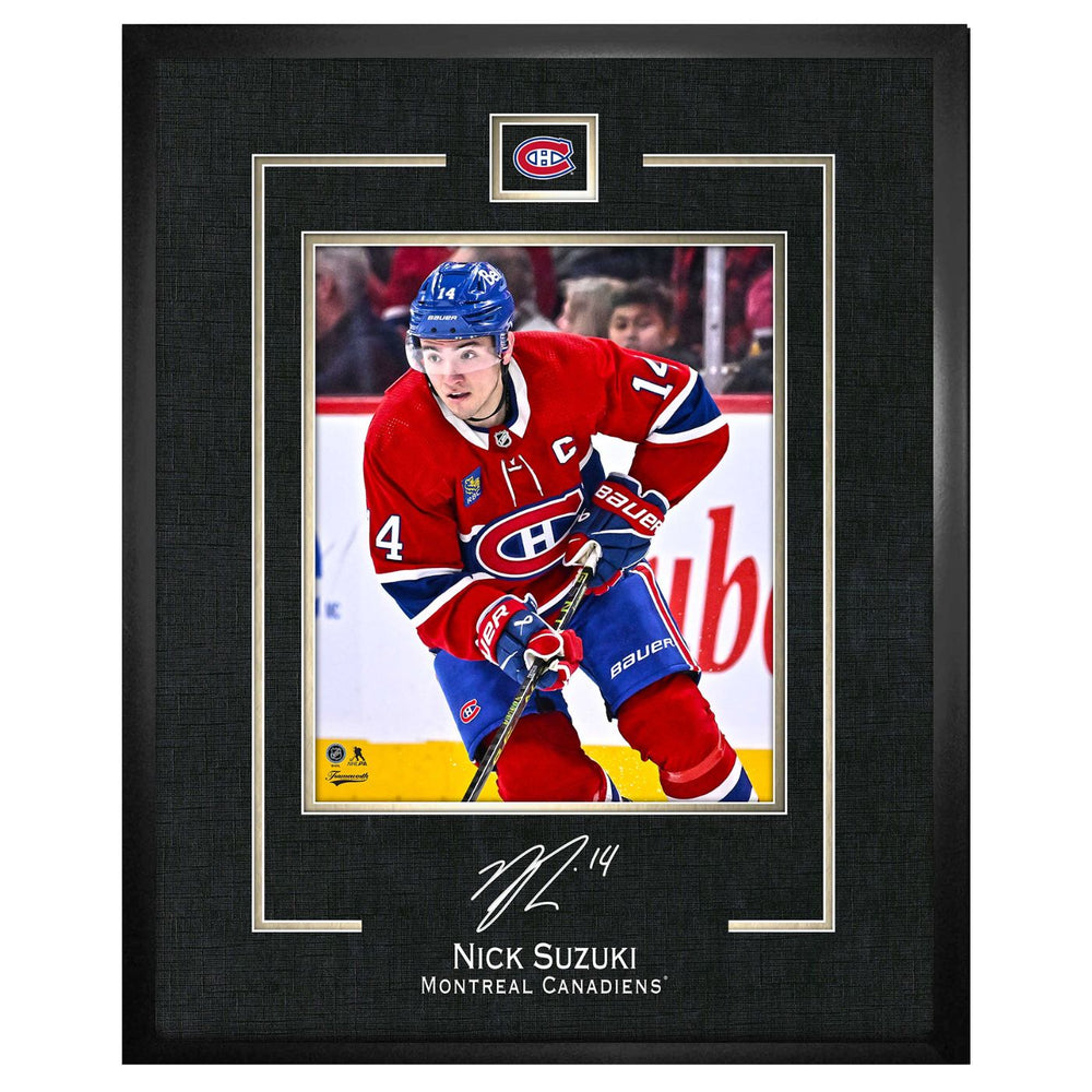 Nick Suzuki 16X20 Montreal Canadiens Framed Replica Signature