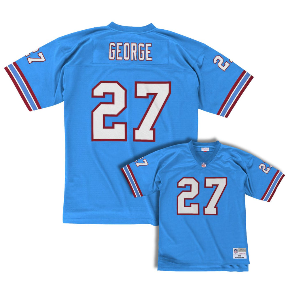 Tennessee Oilers Eddie George Blue 1997 Throwback Legacy Jersey - Pastime Sports & Games