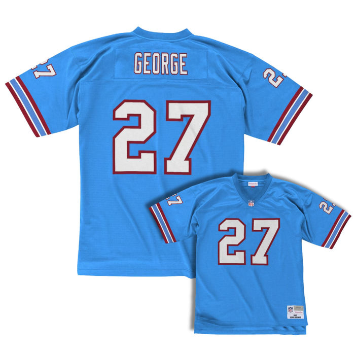 Tennessee Oilers Eddie George Blue 1997 Throwback Legacy Jersey - Pastime Sports & Games