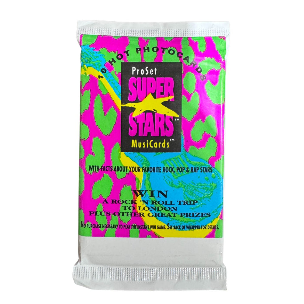 1991 Pro Set Super Stars MusiCards Pack - Pastime Sports & Games