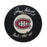 Jean Beliveau Autographed Montreal Canadiens Hockey Puck (Small Logo) - Pastime Sports & Games
