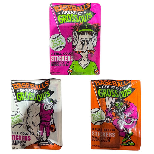 1988 Leaf Baseball's Greatest Gross Outs Wax Box - Pastime Sports & Games