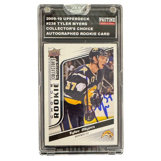 Tyler Myers Autographed 2009/10 Choice Rookie Rookie Card Encased in Slabmag