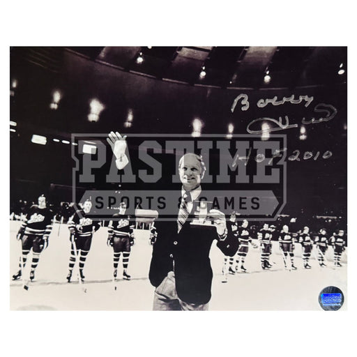 Bobby Hull Autographed Winnipeg Jets Photo (Being Awarded) - Pastime Sports & Games