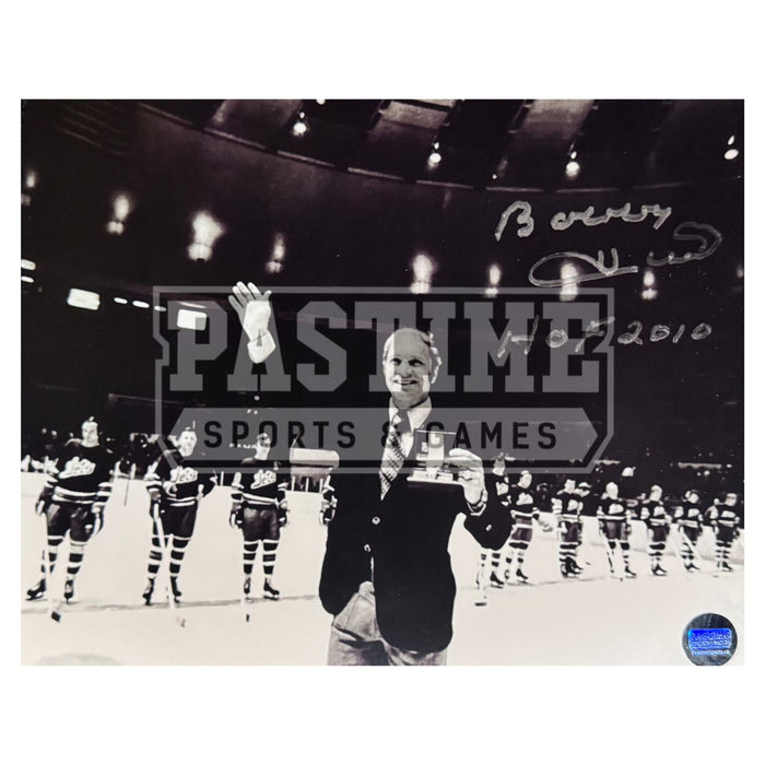 Bobby Hull Autographed Winnipeg Jets Photo (Being Awarded) - Pastime Sports & Games