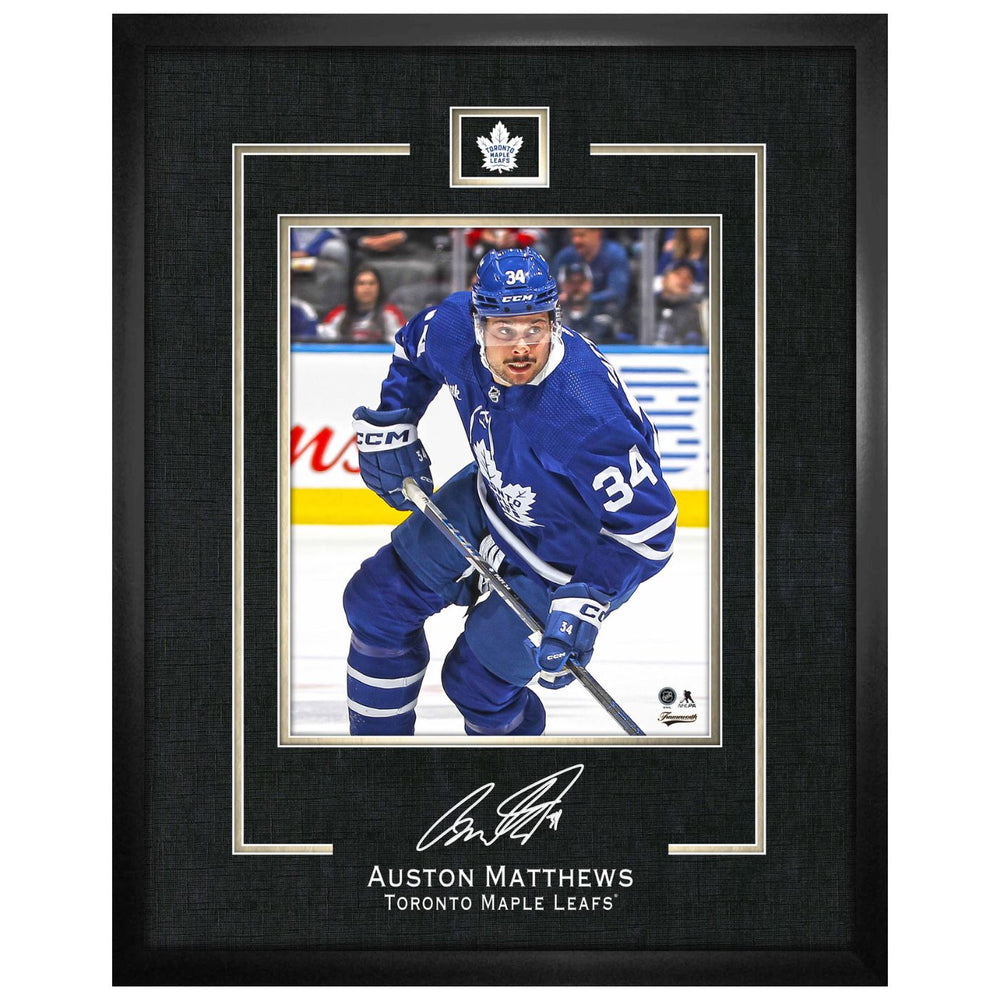 Auston Matthews 16X20 Toronto Maple Leafs Framed Replica Signature