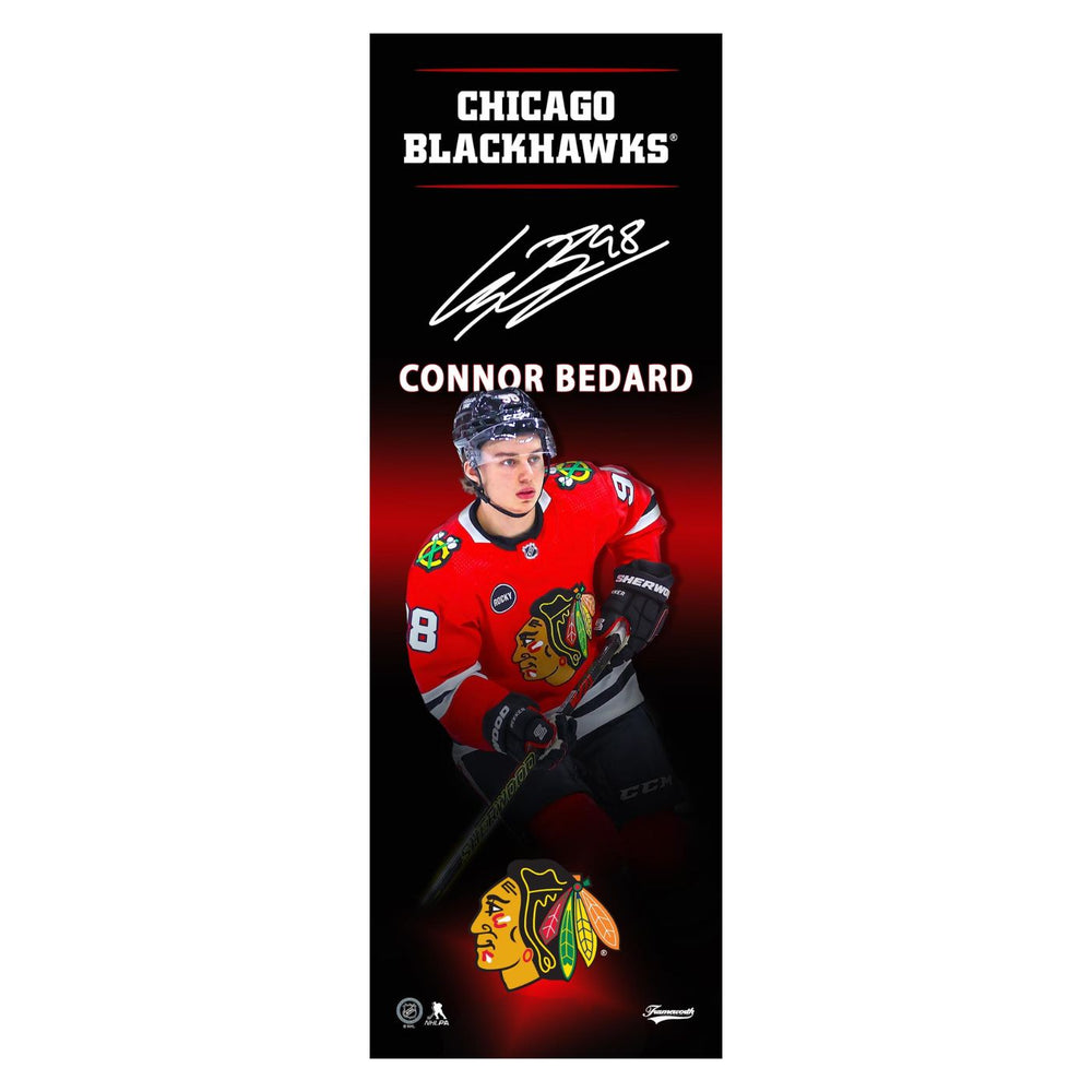 Connor Bedard Chicago Blackhawks 5x15 Player Plaque