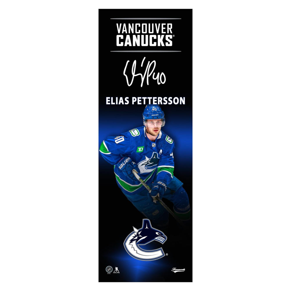 Elias Pettersson Vancouver Canucks 5x15 Player Plaque