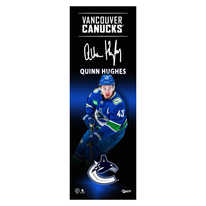 Quinn Hughes Vancouver Canucks 5x15 Player Plaque