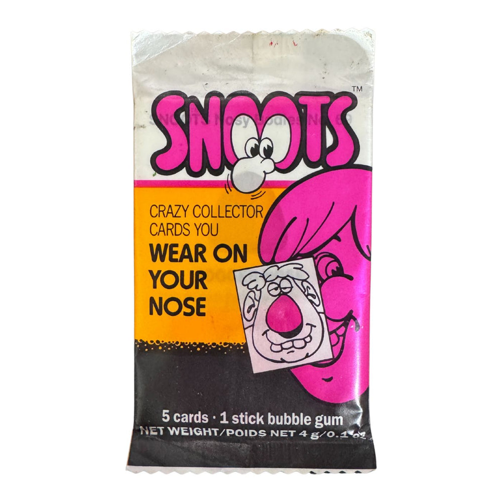 1989 Snoots Trading Cards Pack - Pastime Sports & Games