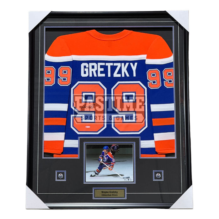 Wayne Gretzky Autographed Framed Edmonton Oilers Home Hockey Jersey