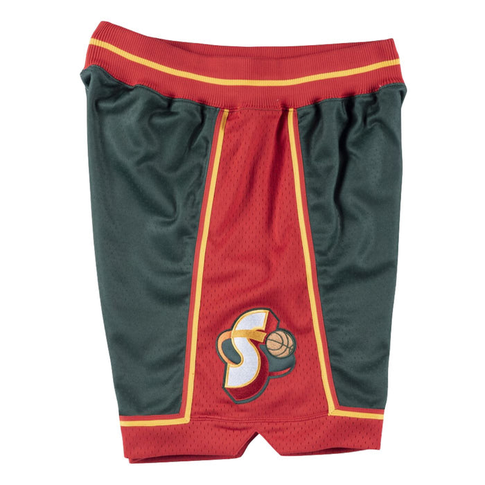 Seattle Supersonics 1995-96 Mitchell & Ness Yellow Basketball Shorts