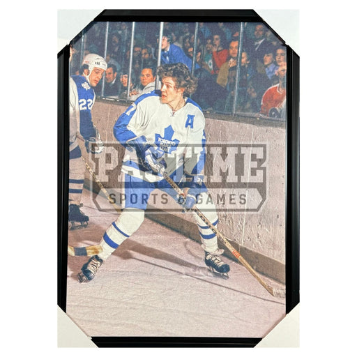 Darryl Sittler Toronto Maple Leafs Canvas (Against The Boards) - Pastime Sports & Games