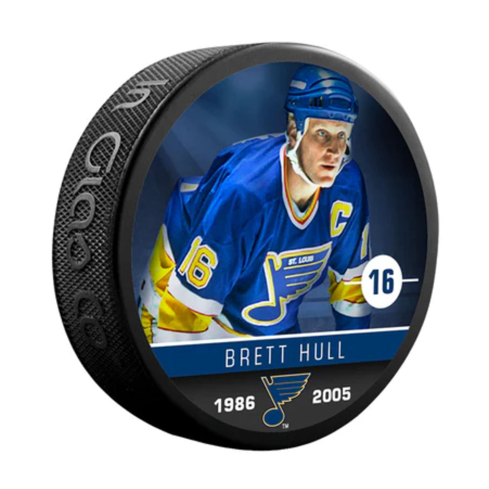 Brett Hull St. Louis Blues Hockey Pucks (The Alumni) - Pastime Sports & Games