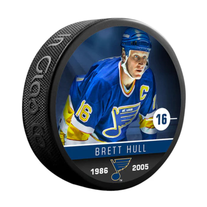 Brett Hull St. Louis Blues Hockey Pucks (The Alumni) - Pastime Sports & Games