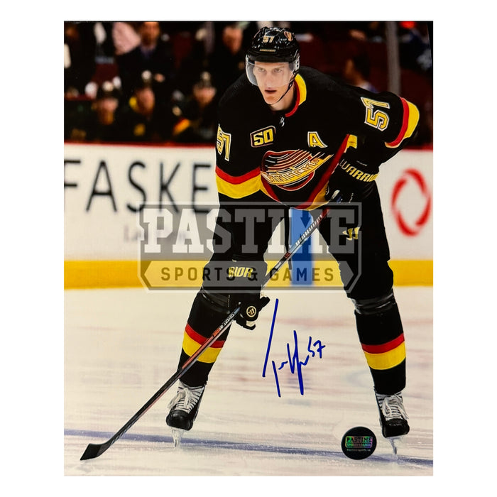 Tyler Myers Autographed Vancouver Canucks Photo (In Position)