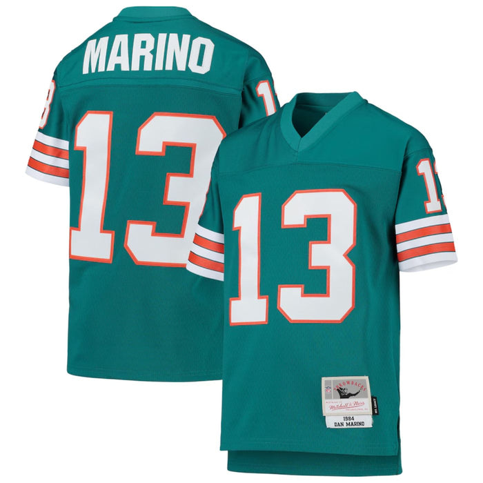 Miami Dolphins Dan Marino Aqua 1984 Throwback Legacy Jersey - Pastime Sports & Games