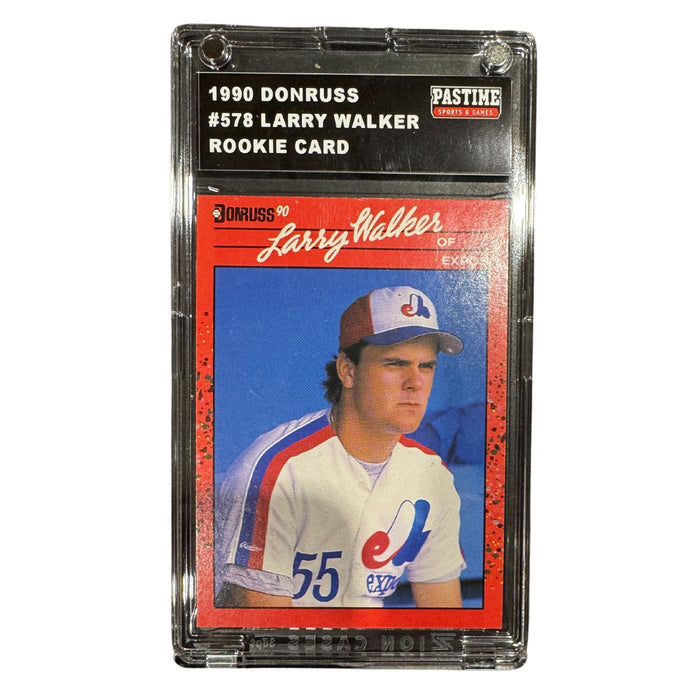 Larry Walker 1990 Donruss Rookie Card Encased in Slabmag