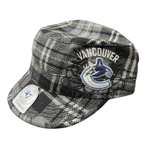 NHL Vancouver Canucks Womens Orca Logo Plaid Hat