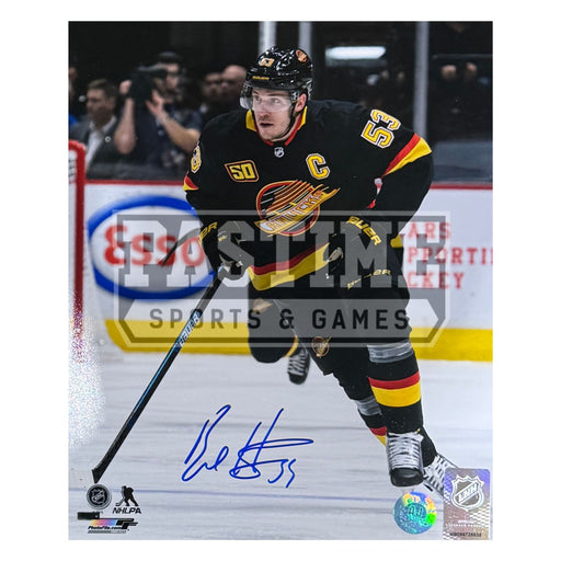 Bo Horvat Autographed Vancouver Canucks Photo (Skating) - Pastime Sports & Games