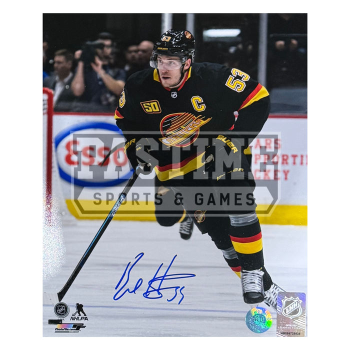 Bo Horvat Autographed Vancouver Canucks Photo (Skating) - Pastime Sports & Games