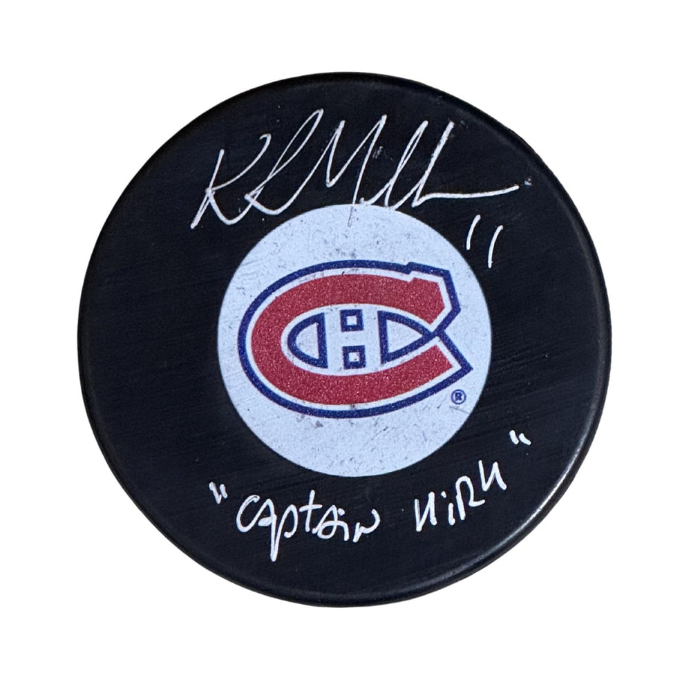 Kirk McLean Autographed Montreal Canadiens Puck (Small Logo) - Pastime Sports & Games