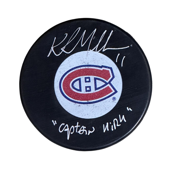 Kirk McLean Autographed Montreal Canadiens Puck (Small Logo) - Pastime Sports & Games