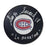 Serge Savard Autographed Montreal Canadiens Hockey Puck (Small Logo) - Pastime Sports & Games