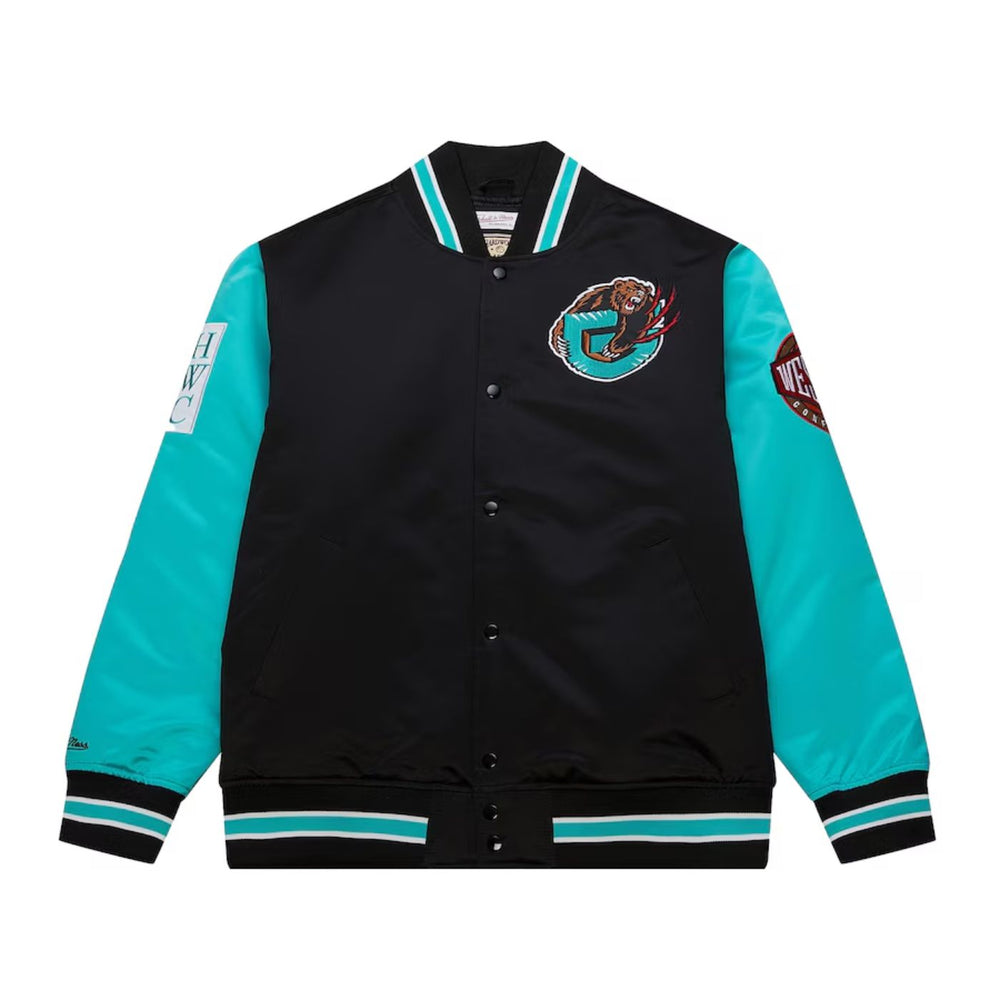 Memphis Grizzlies Hardwood Heavyweight Throwback Satin Jacket