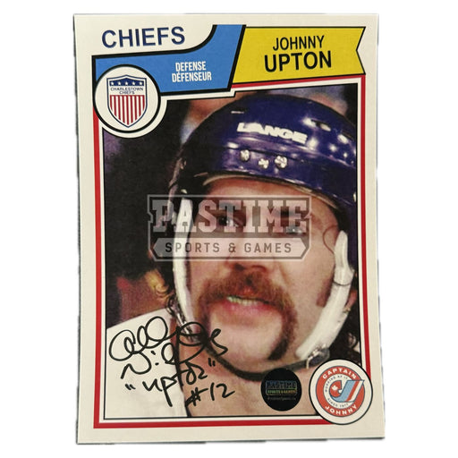 Allan F. Nicholls (Johnny Upton From The Movie Slapshot) Autographed Photo (Card Style) - Pastime Sports & Games