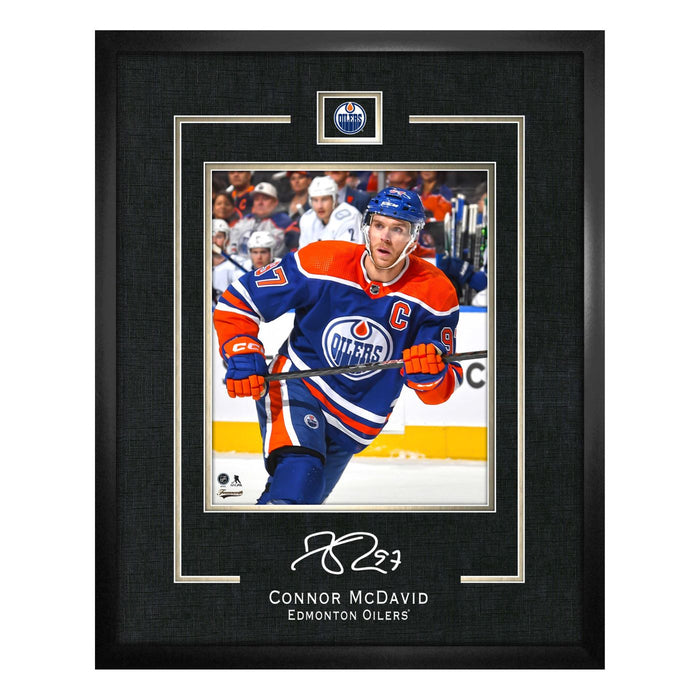 Connor McDavid 16X20 Edmonton Oilers Framed Replica Signature