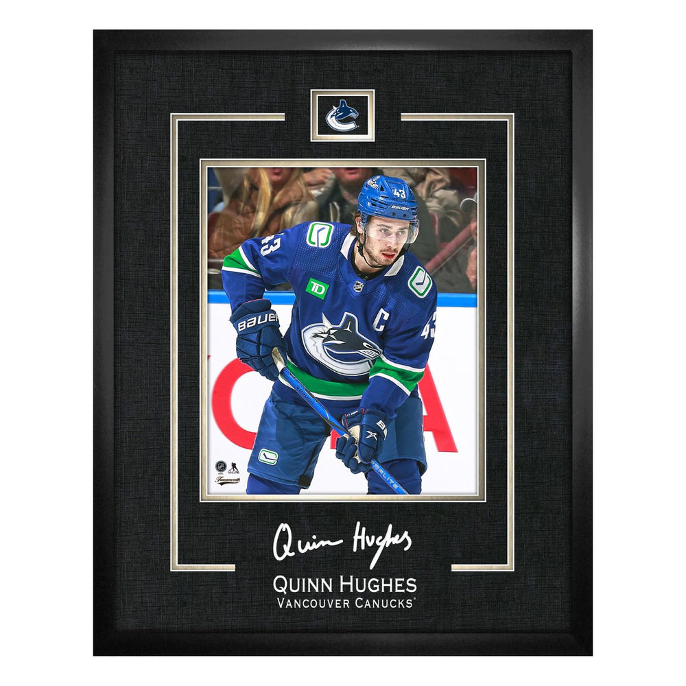 Quinn Hughes 16X20 Vancouver Canucks Framed Replica Signature