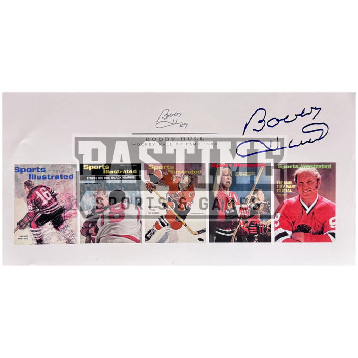 Bobby Hull Autographed Chicago Blackhawks Photo (Hockey Hall Of Fame 1983) - Pastime Sports & Games