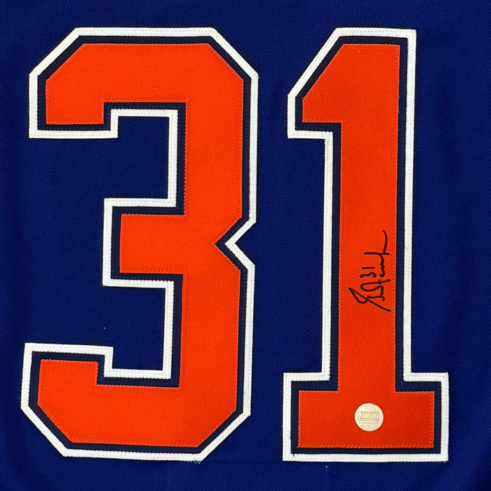 Grant Fuhr Autographed Edmonton Oilers Adidas Climate Home Jersey