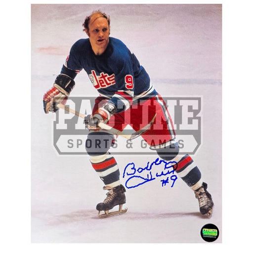 Bobby Hull Autographed Winnipeg Jets Photo (Skating With Stick Up) - Pastime Sports & Games