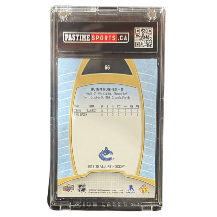 Quinn Hughes 2019/20 Allure Rookie Card Encased in Magpro - Pastime Sports & Games