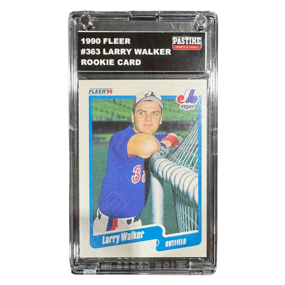 Larry Walker 1990 Fleer Rookie Card Encased in Slabmag