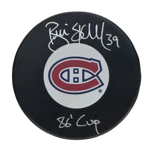 Brian Skrudland Autographed Montreal Canadiens Hockey Puck (Small Logo) - Pastime Sports & Games