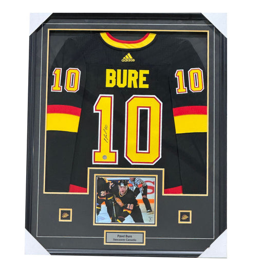Pavel Bure Autographed Vancouver Canucks Framed Jersey - Pastime Sports & Games