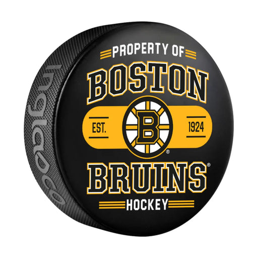 Boston Bruins Souvenir Hockey Puck (Property Of Boston Bruins)