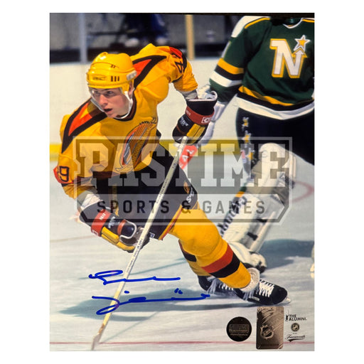 Trevor Linden Autographed Vancouver Canucks Photo (Yellow Jersey) - Pastime Sports & Games