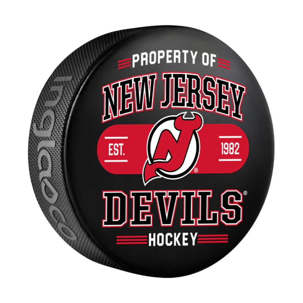 New Jersey Devils Hockey Puck (Property Of) - Pastime Sports & Games